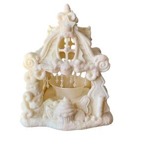 Mark Klaus Lighted Gingerbread Votive Candle Holder Christmas Holiday Winter